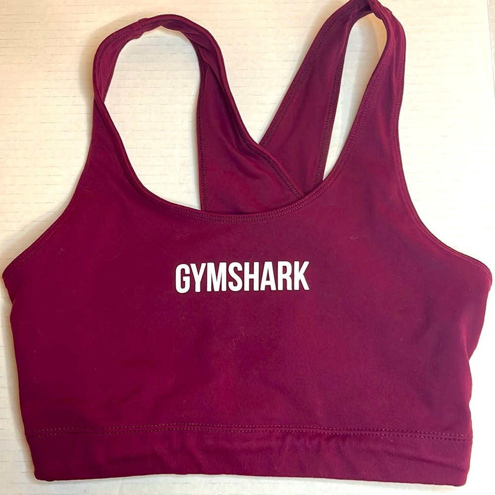 Gymshark Sports Bra Burgundy Maroon Size XS